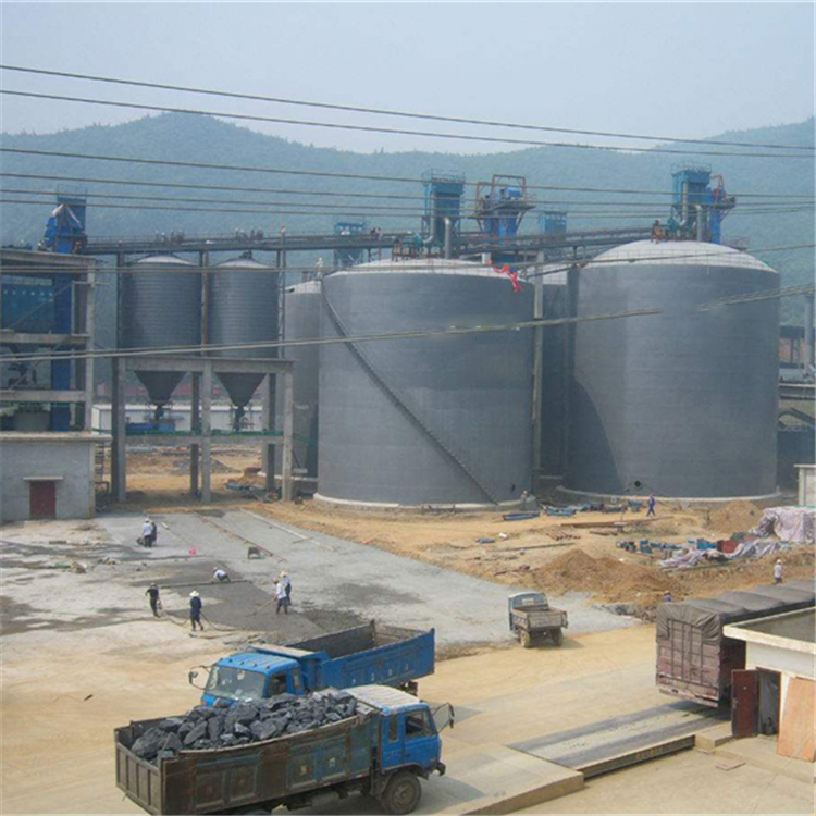 浙江水泥钢板仓2座3000吨青岛项目进入施工